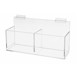 Double Acrylic Bin for Slatwall (2421)