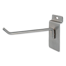 Satin Chrome Slatwall Hooks