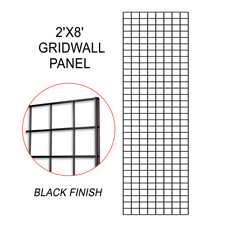 Black gridwall panel (2 X 8)