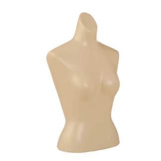 Flesh tone plastic womans blouse form