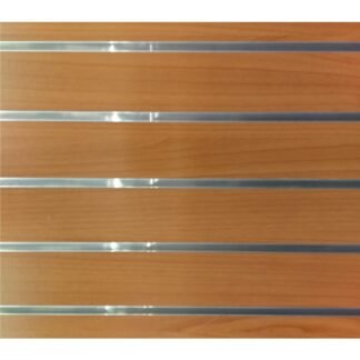 3″O.C. Pearwood Slatwall Panel with Metal