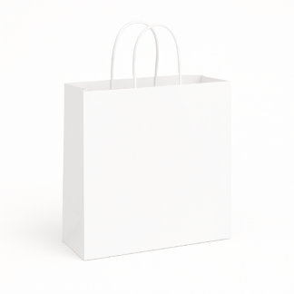 Miss Tote Kraft bag in white