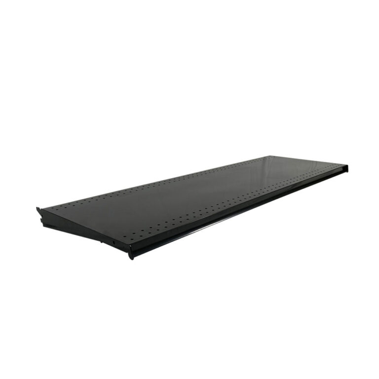 black gondola shelf