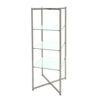 Folding Glass Tower 52"H