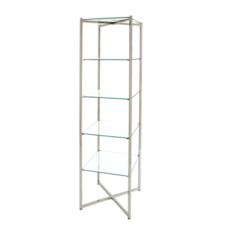 Folding Glass Tower 68"H
