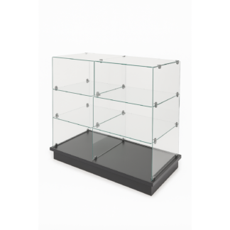Cubby Glass Unit Kit with Black Base
