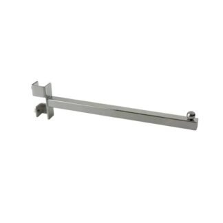 12" Twist-On Straight Arm for Square Tubing Rack